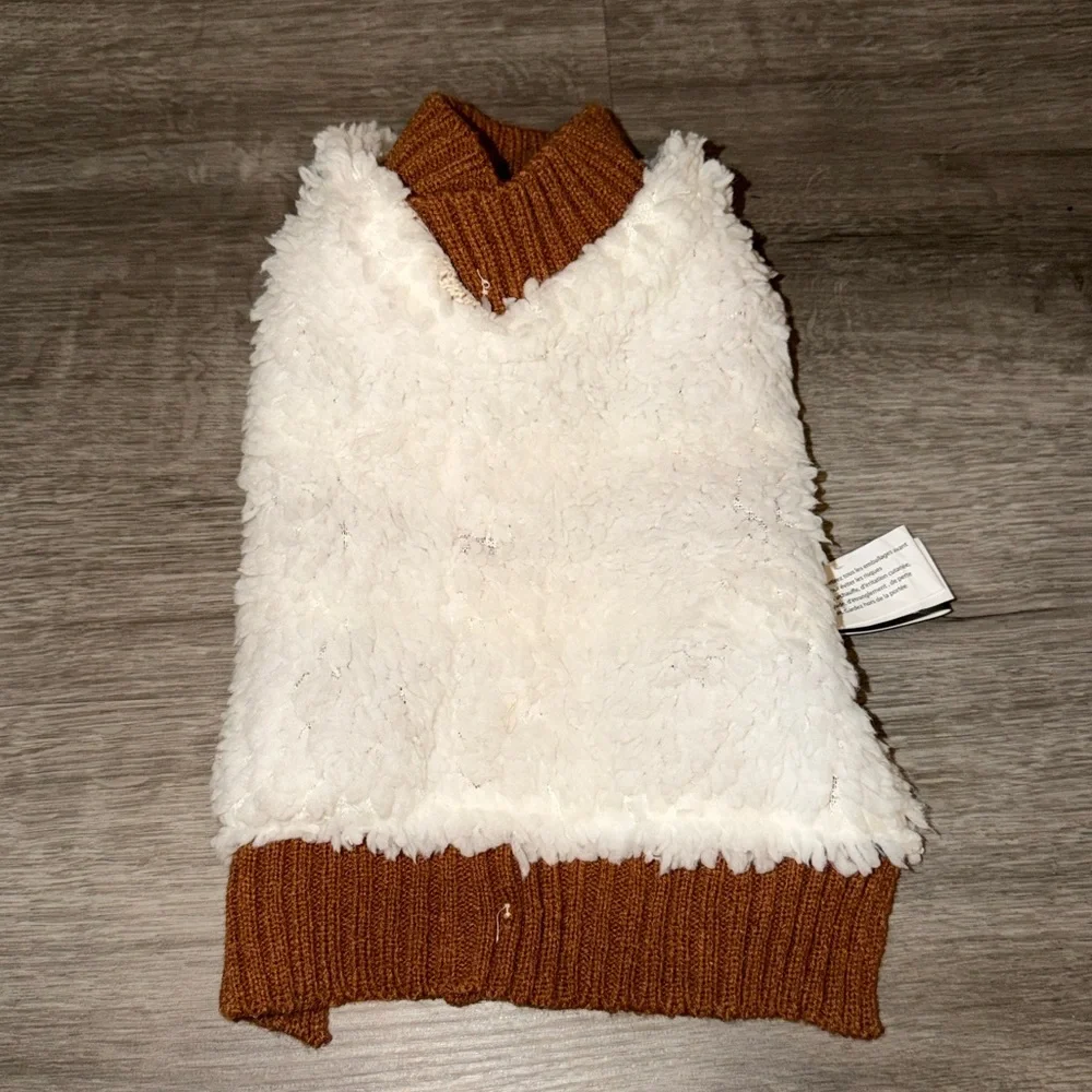 💜Firm Price💜Brown and Cream dog sweater